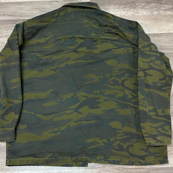 Polo Jeans Co. R. Lauren Camo Cotton Trucker Jacket Camouflage Army L - Picture 2 of 5